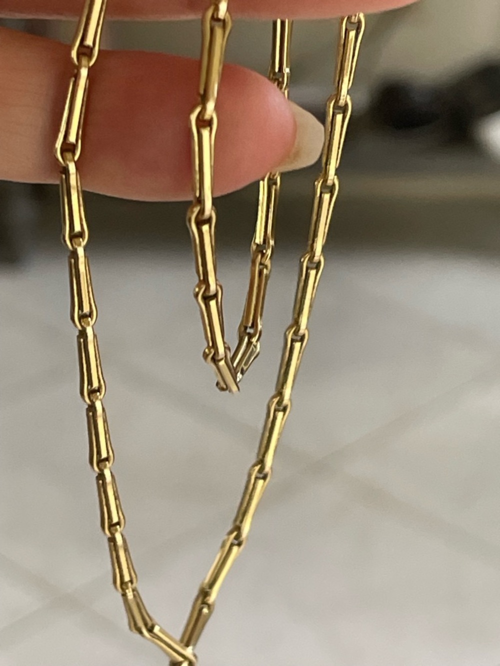 Antique Solid 9k Chain Necklace